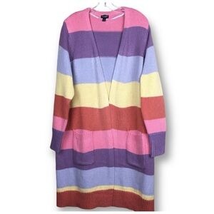 Torrid Multicolor Striped Cardigan